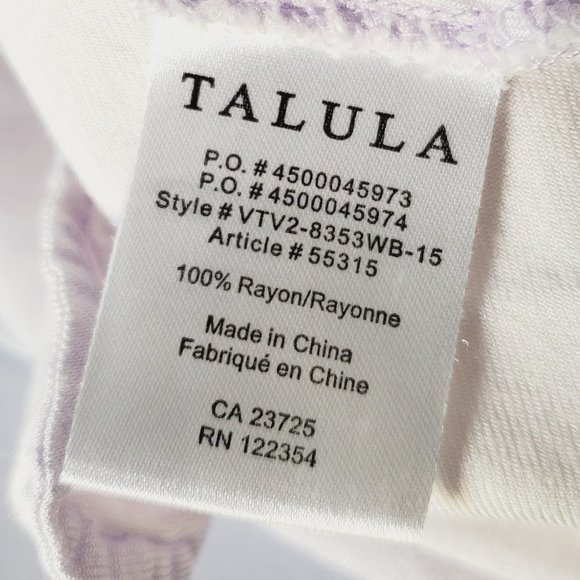 ARITZIA TALULA Dip Dye White Purple Lounge Dress - Picture 9 of 9